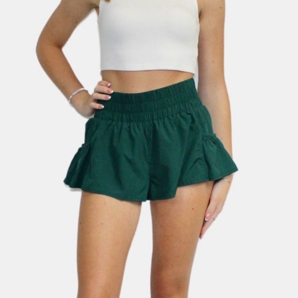 FP MOVEMENT Get your flirt on shorts - Dark Green!